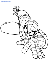 Spiderman appears for the first time in a 1962 comic book. Spiderman Coloring Pages Free Coloring Pages