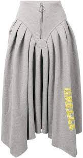 gaelle bonheur logo print asymmetric skirt skirt design skirt fashion chic skirts