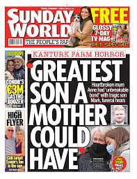 Get the latest northern irish news from bbc northern ireland: Sunday World On Twitter Tomorrow S Front Page Kanturk Farm Horror Greatest Son A Mother Could Have Heartbroken Mum Anne Had Unbreakable Bond With Tragic Son Mark Https T Co Mqlqkxq6zr