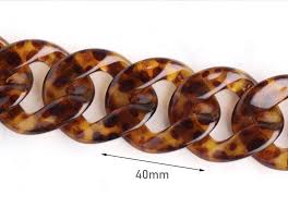 Tortoise Shell Chain 1ft Chunky Plastic Chain Links Leopard Spots Tortoise Chain Wide Curb Chain Acryl In 2020 Tortoise Shell Tortoise Shell Jewelry Leopard Spots