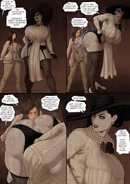 Rule34 - 2girls Alcina_dimitrescu Ass Dialogue Female Femalefemale  Female_only Huge_ass Human Imminent_rimming Voluptuous