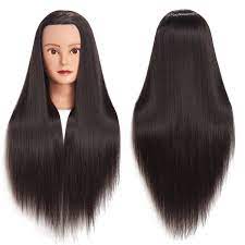 Free shipping on orders over $25 shipped by amazon. 66cm 28 Mannequin Head Hair Styling Training Head Screw Man Cosmetology Doll Head Synthetic Fibre Hair Hairdresser Training Model With Includes Clamp Black Amazon De Beauty