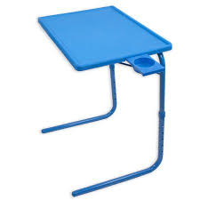 Portable Foldable Tv Tray Table Laptop Eating Drawing Tray Table Stand With Adjustable Tray With Sliding Adjustable Cup Holder Blue Walmart Com In 2020 Tray Table Tv Trays Folding Tv Trays