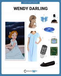 Buy a blue ribbon, tie it over your ponytail. Dress Like Wendy Darling Costume Halloween And Cosplay Guides