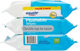 Amazon.Com: Equate Flushable Wipes 18 Count Pack Of 3 : Health & Household