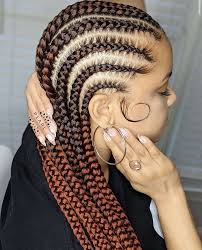 If big cornrows hairstyles is what you're after, these beautiful ghana braids braided into a bun will gold cuffs incorporated into a beautiful high cornrow ponytail is a hairstyle that'll work for a special. 15 Cornrow Hairstyles For Black Women African Hair Braiding Styles Hair Styles Cornrows Natural Hair