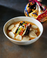 Tteokguk Korean Rice Cake Soup Recipe Korean Traditional Food Food Korean Rice Cake