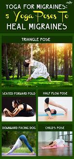 Yoga For Migraines 5 Yoga Poses To Heal Migraines Yoga For Migraines Migraines Remedies Migraine