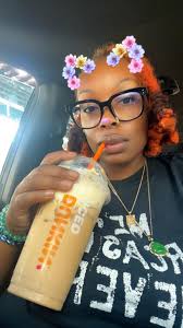 Cookie dough ice latte with oat milk and espresso