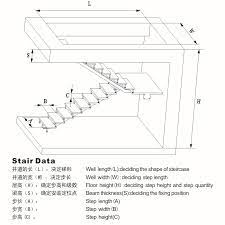 Open Riser Steel Beam U Shaped Staircase Design Building Regulations Stairs China Steel Beam U Shaped Staircase Regulations Stairs Made In China Com