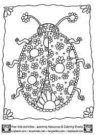 Floral Ladybug Ladybug Coloring Page Detailed Coloring Pages Free Printable Coloring Pages