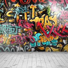 Graffiti (both singular and plural; Bright Graffiti Wall Tapestry Artistic Figure Photo Studio Backdrop Wall Graffiti Photography Backdrops Cool Rock Photography Studio Backgrounds Wall Hnaging 80x60 Inches Dbls718 Lighting Studio Accessories Stanoc Com