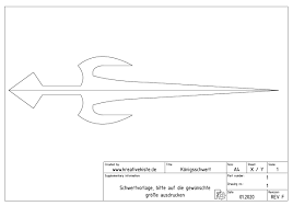 Thranduils waffe der wahl aus dem hobbit: Holzschwert 1