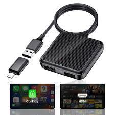 Wireless CarPlay Adapter with HDMI Input for Streaming and Gaming