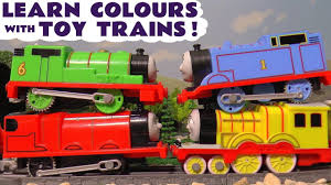 Learn Colors With Thomas Friends Toy Trains For Kids Children Toddlers Toy Trains For Kids Thomas And Friends Thomas And Friends Toys