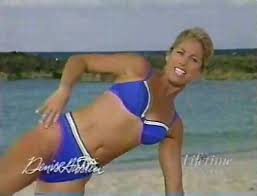 Denise Austin Fan: Denise Austin Skimpy Blue Bikini