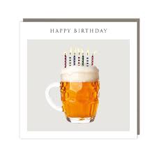 If whiskey is for men, beer is for cool boys. Beer Birthday Card Cardzone