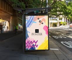 Free Outdoor Bus Stop Advertisement Vertical Billboard Poster Mockup Psd 2018 Poster Mockup Poster Mockup Free Poster Mockup Psd