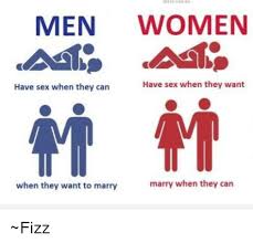 Of course, with our good senses of humor some women choose to follow men, and some women choose to follow their dreams. Men Women Have Sex When They Want Have Sex When They Can Marry When They Can When They Want To Marry Fizz Meme On Astrologymemes Com
