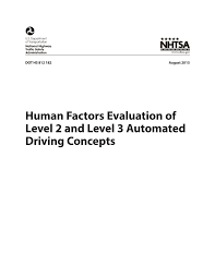 Pdf Human Factors Evaluation Of Level 2 And Level 3