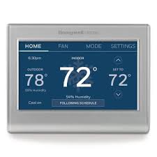 T7200b is an autochangeover programmable commercial thermostat to be used with a single stage heat pump system. Honeywell Home Wi Fi Smart Color 7 Day Programmable Smart Thermostat With Color Changing Touchscreen Display Rth9585wf The Home Depot