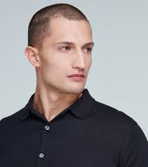 John Smedley Adrian Cotton Polo Shirt In Black
