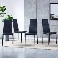 Maybe you would like to learn more about one of these? 2 Black Leather Chairs Square Table Modern Kitchen Table And Chair Set Black Glass Dining