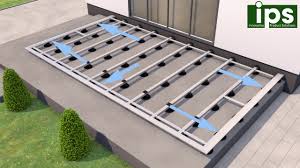 Ips Aluminium Unterkonstruktion Fur Terrassen Platten Oder Dielen Youtube