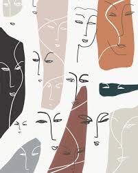 Maybe you would like to learn more about one of these? Abstract Face Line Art Aesthetic Novocom Top