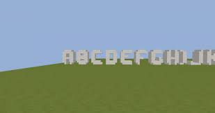 5 out of 5 stars. Alphabet Schematic Minecraft Map
