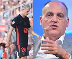 🗣️ Javier Tebas (La Liga President): “We still believe that Dani Olmo  should not play... He should not finish the season playing. With the help  of Real Madrid and RFEF — I