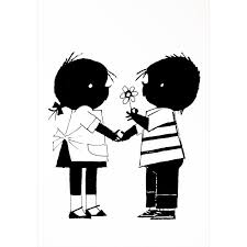 Poster Jip En Janneke Poster Jip En Janneke Bloem Thema Jeugdherinneringen Poster