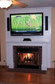 Interesting Idea To Have Tv Above Fireplace Tv Above Fireplace Tv Over Fireplace Fireplace Remodel