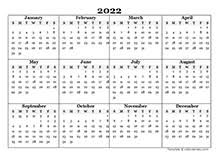 Download this free printable 2022 calendar to set your goals and organize your schedules. Free 2022 Yearly Calendar Templates Calendarlabs