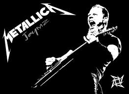 James Hetfield Metallica Metallica Metallica Logo Metallica Black