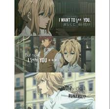 Sauce ⇒ a silent voice hi guys!i'm shirochi^^i edit anime quotes i take requests really seldom i'm still new to pinterest but i hope we'll all get along well. Sad Anime Quotes Violet Evergarden Novocom Top