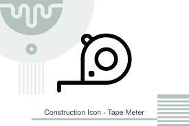 Download Construction Icon Tape Meter Graphic By Melindagency Creative Fabrica PSD Mockup Templates
