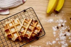Recette De Gaufres A La Banane Pour Bebe Sans Oeuf Sans Sucre Option Chocolat Des 10 Mois Cooking For My Baby En 2020 Recette Gaufre Banane Recette Recette Gaufre