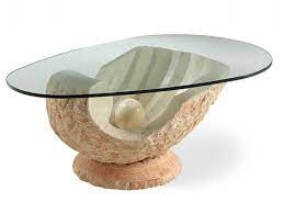 It makes the perfect perch for decorative serving trays or even board games for game nights with friends and family. Venere Pale Salmon Fossil Stone Glass Coffee Table Free Delivery Stone Coffee Table Glass Coffee Table Unique Coffee Table