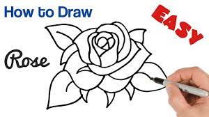 But that's actually not true. How To Draw A Rose Super Easy Art Tutorial Step By Step For Beginners Youtube