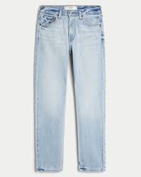 Men's Light Wash Slim Straight Jeans