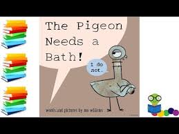 Per the usual routine, the bus driver (clad in shower cap and bathrobe) opens the story by asking readers to help convince the pigeon to take a bath. The Pigeon Needs A Bath Kids Books Read Aloud