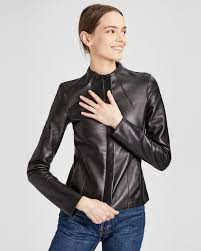 Leather Mock Jacket Jackets Army Jacket Style Workout Jacket