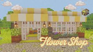 Mcpe Aesthetic Vintage Flower Shop Minecraft Tutorial Youtube In 2021 Minecraft Shops Minecraft Designs Minecraft Projects
