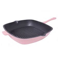 Berghoff Neo Cast Iron Sq Grill Pan 11 Pink Walmart Com Cast Iron Grill Pan Cookware And Bakeware Grill Pan
