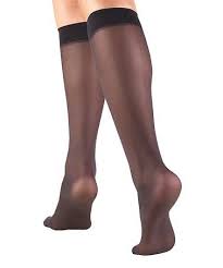 Look What I Found On Zulily Black Sheer Knee High 8 15 Mmhg Light Compression Socks Women Zulilyfinds Women Stockings Socks
