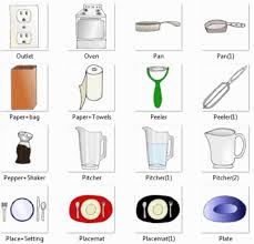 list of kitchen utensils with picture
