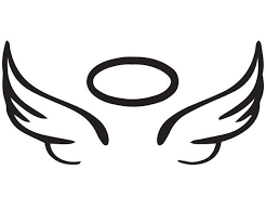 Black And White Angel Wings Clip Art 3 99 Angel Wing Halo Vinyl Car Decal Diy Project Rip Glass 5 X 2 25 Sticker Ebay Home Gard Angel Wing Silhouette Angel Wings Halo Angel Wings Clip Art