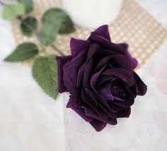 Unfortunately, live flowers wilt and die quickly. Deep Purple Silk Flowers