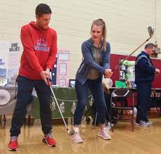 Students swing into action at fair